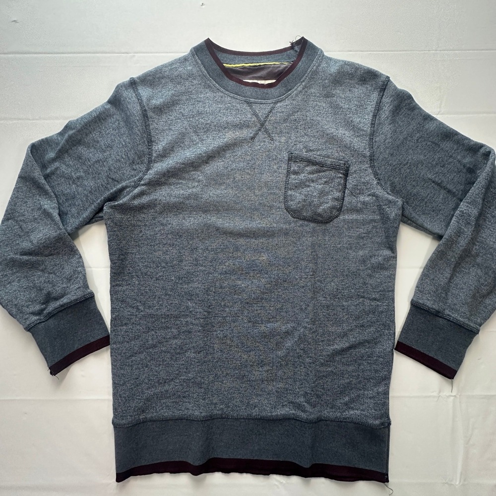 Colours Alexander Julian Mens Blue Heather Crewneck Sweater Size L